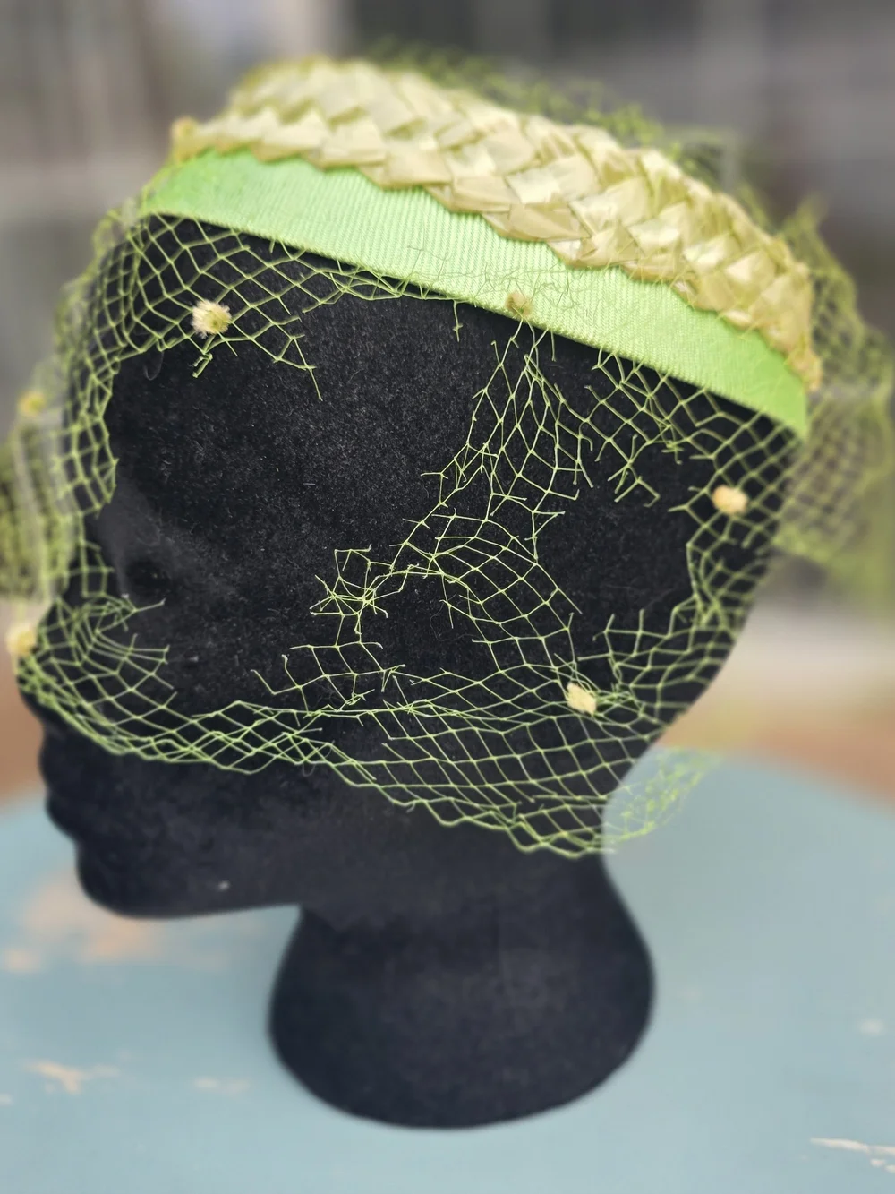 Vintage 1950s Halo Hat Lot of 3 Birdcage Veil Fascinators